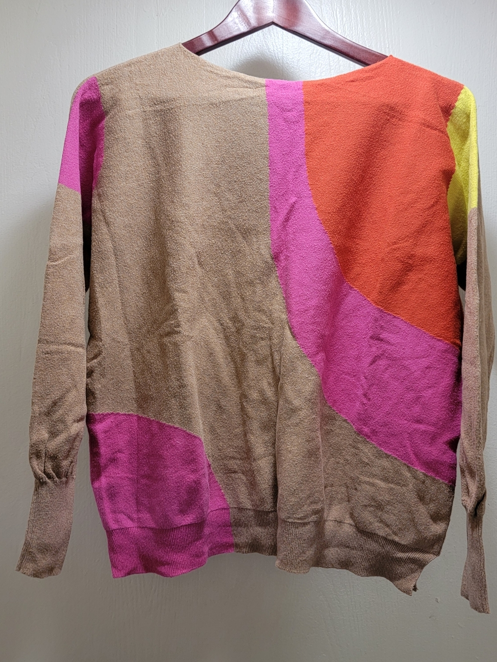 Colorblock Crew Neck Sweater - Cotton & Cashmere
